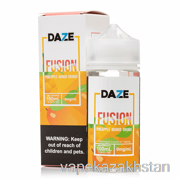 Vape Kazakhstan Pineapple Mango Orange - 7 Daze Fusion - 100mL 3mg